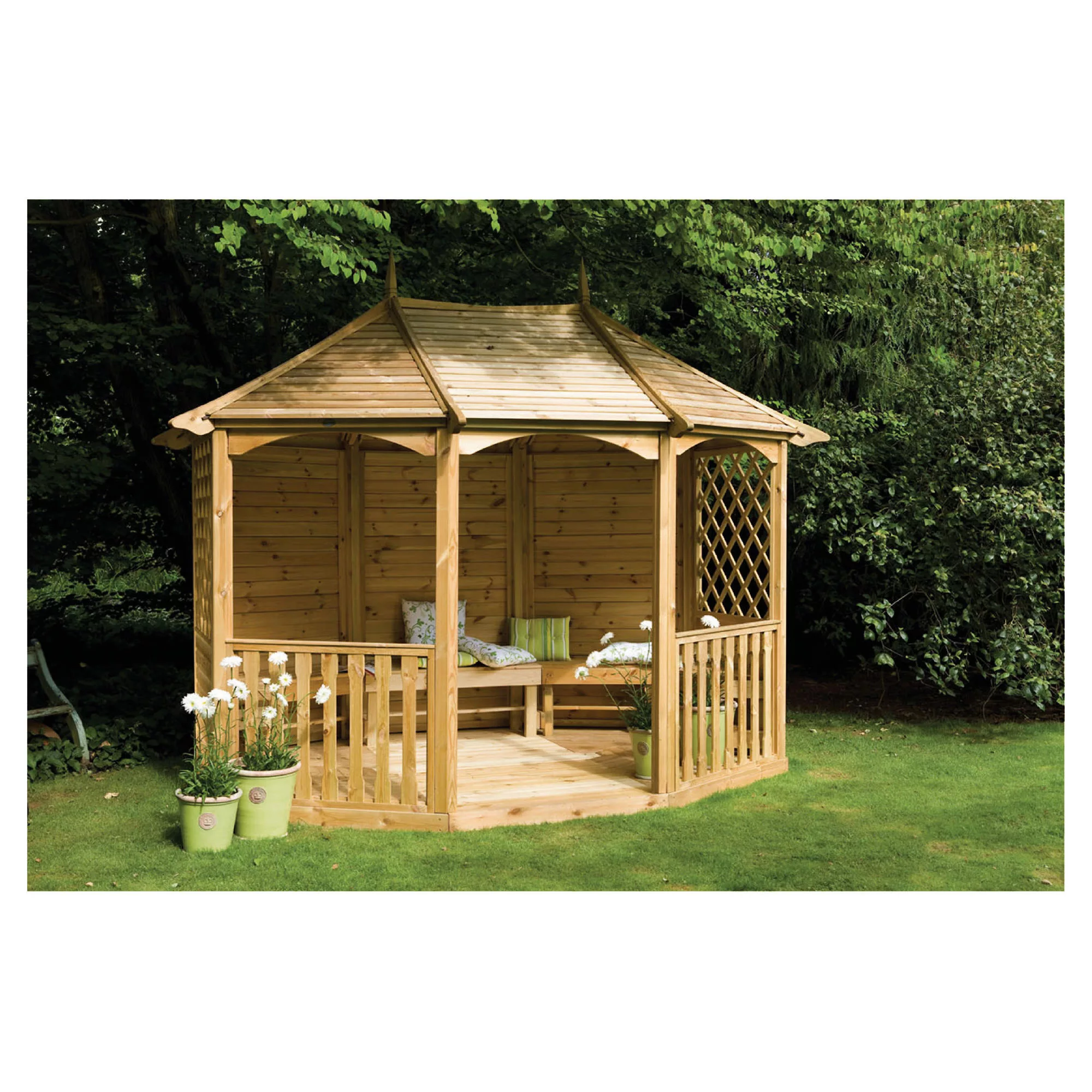 GEORGIAN GARDEN GAZEBO - LUXURY GAZEBO CONSTRUCTION in BALLSBRIDGE, DUBLIN showcasing premium Dublin pergola construction