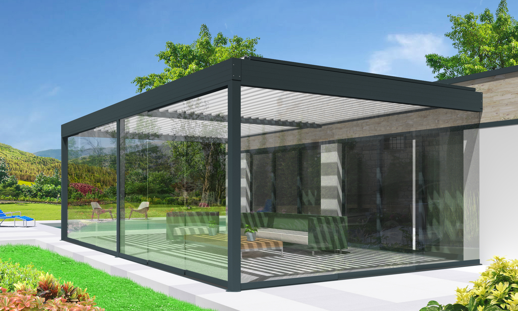 Glass pergola design ideas Dublin
